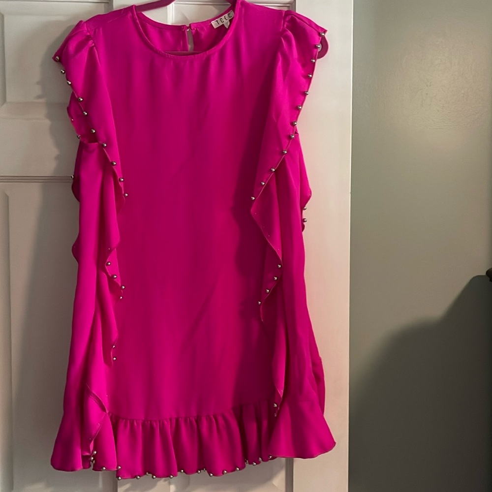 TCEC pink studded dress. Like new!